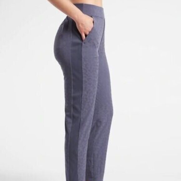 Athleta Brooklyn Textured Ankle Pant Leopard print 0 - Picture 2 of 13